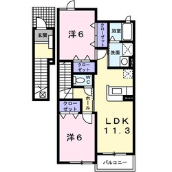 ヴィエルジュの物件間取画像